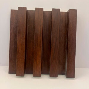 Lambrín Decorativo de PVC Imitación Madera Chocolate
