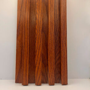 Lambrín Decorativo de PVC Imitación Madera Barnizada